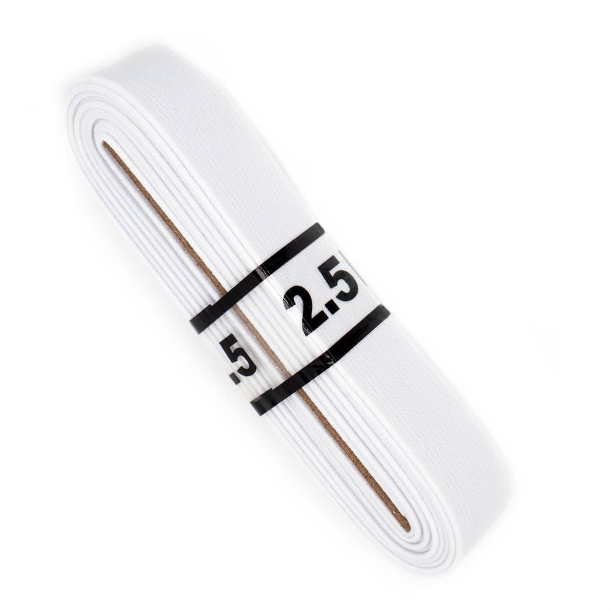 Taille elastiek stevig 1,5 cm wit | bosje 2,5 meter Elastiek TAILLE - ELASTIEK - STEVIG - 1,5CM - WIT