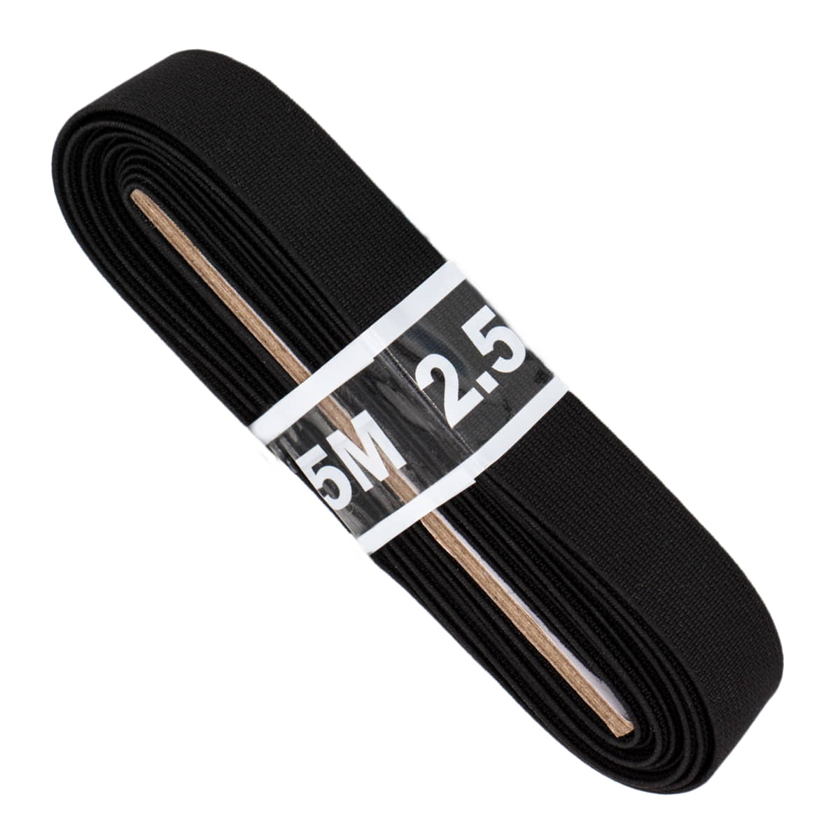 Taille elastiek stevig 1,5 cm zwart| bosje 2,5 meter Elastiek TAILLE - ELASTIEK - STEVIG - 1,5CM - ZWART