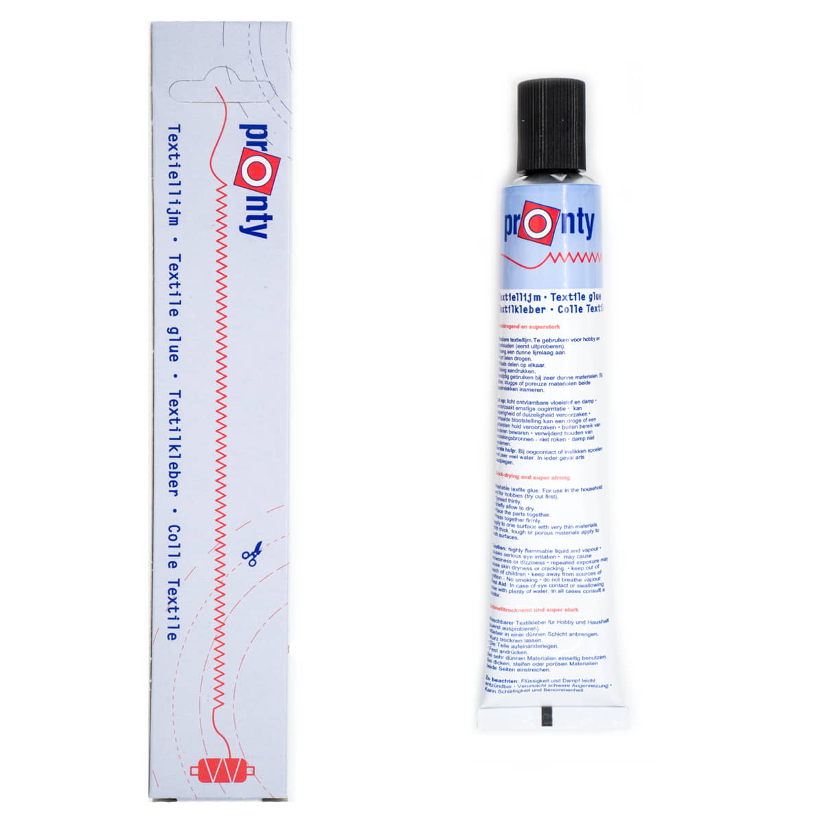 Textiellijm 45 gram Pronty Lijm TEXTIELLIJM - PRONTY - 45GR 8714772024639