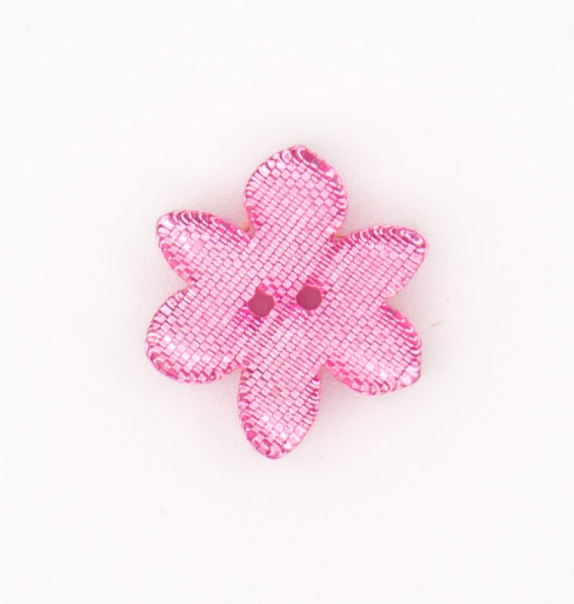 Textuurrijke Roze Bloem Knoop 13x15mm Knopen KNP00039