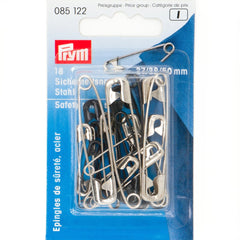 Veiligheidsspelden zilver en zwart Prym 27 - 38 - 50mm 18stuks 085122 Veiligheidsspelden PRY085122 4002270851227