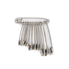 Veiligheidsspelden zilver 30 36 45mm 12 stuks Veiligheidsspelden VSD00007