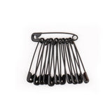 Veiligheidsspelden zwart 38 mm - 12 stuks Veiligheidsspelden VEILIGHEIDSSPELDEN - ZWART - 38MM - 12ST