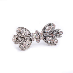 Vestsluiting zilver met strass steentjes haak en oog 57x25mm Vestsluiting VSL - LUXE - STRAS - 2