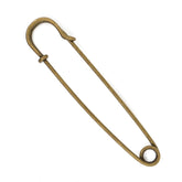 Vestspeld groot brons 10cm Veiligheidsspelden VESTSPELD - 10 - BRONS