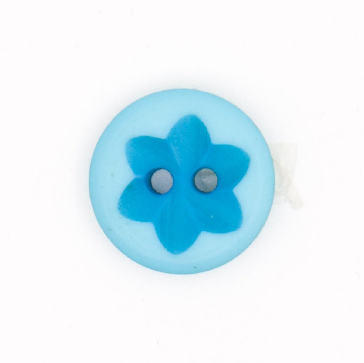 Vrolijke Blauwe Bloemknoop - 14x15 mm Knopen KNP00097