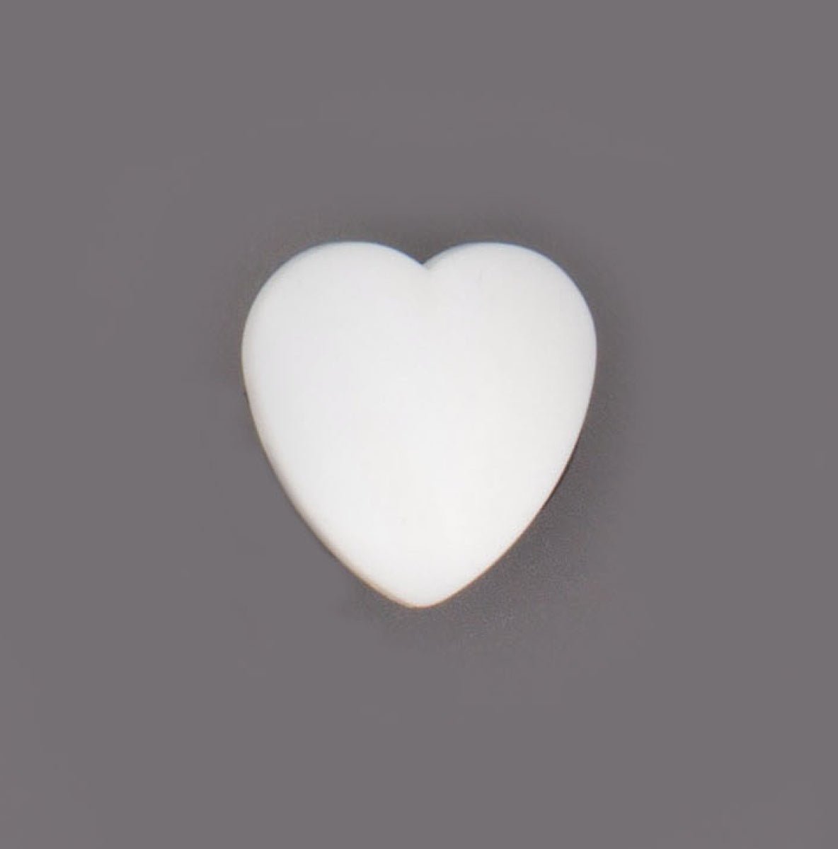 Witte Hartvormige Knoop Knopen KNP00009