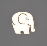 Zachte Olifantknoop - Gebroken Wit - 14x13 mm Knopen KNP00067