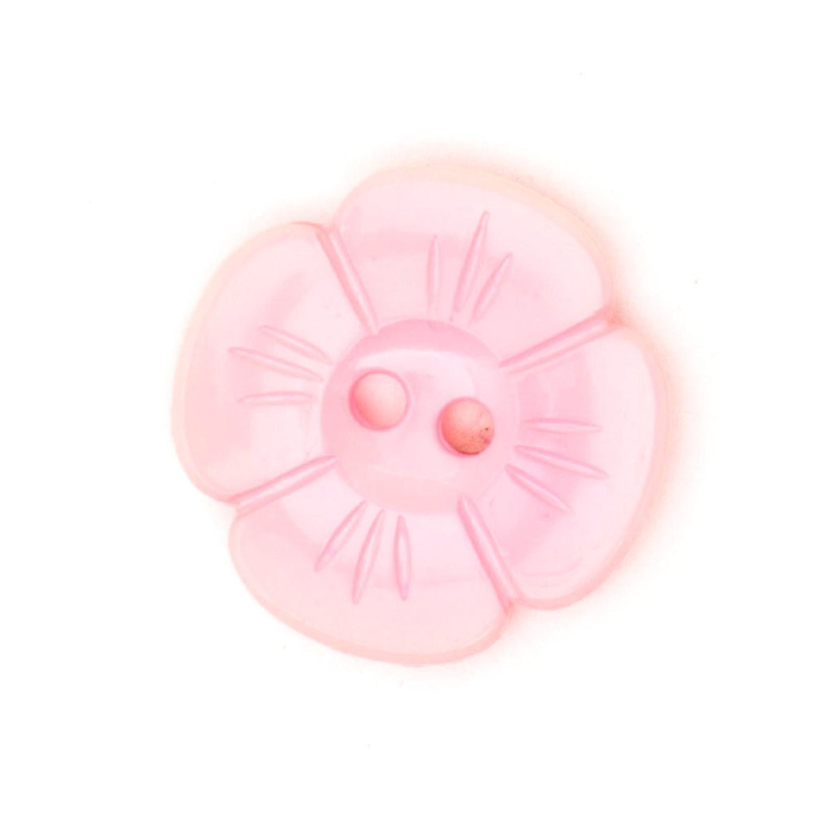 Zachtroze Bloemvormige Knoop, Diameter 21mm Knopen KNP00118