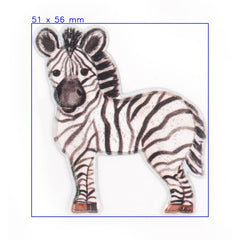 Zebra Strijk Applicatie Applicatie HKM44449