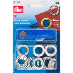 Zeilringen Prym zilver 14mm - 541383 Zeilringen - Nestelringen PRYM - 541383 4002275413833