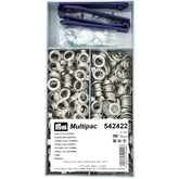 Zeilringen Prym zilver 8mm 200 stuks met stempel gereedschap Zeilringen - Nestelringen PRM542422 4002275424228