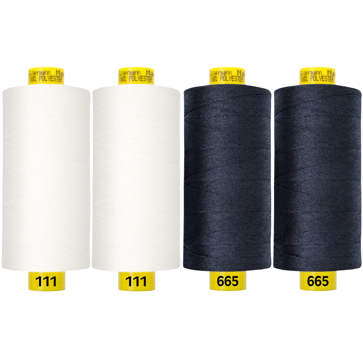 Sewing Thread Set - Gütermann Mara 4x 1000m - jeans blue