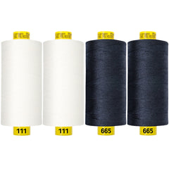Sewing Thread Set - Gütermann Mara 4x 1000m - jeans blue