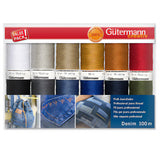 Gütermann naaigaren set Denim Jeans | 12 x 100m | 731143