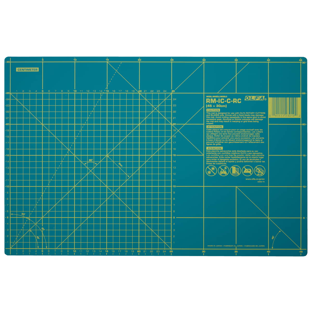 Cutting mat for rotary cutter | 45 x 30 cm | Olfa