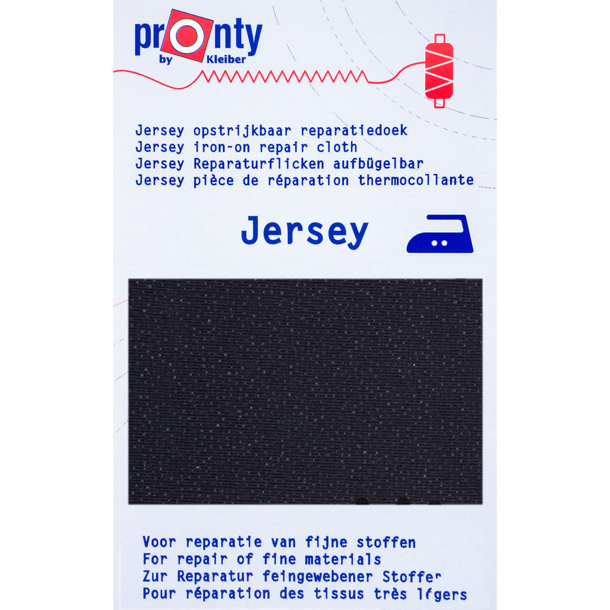 Stretch Reparatiedoek Pronty | marine blauw | Jersey voor rekbare stoffen 12x45cm