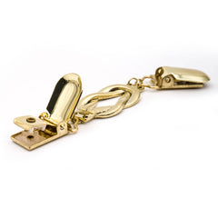 Elegante Gouden Vestsluiting met Clips | 12 x 2 cm