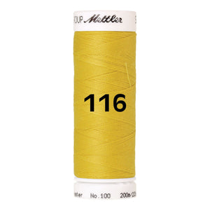 Amann Mettler Seralon sewing thread | 200m | 116 Yellow