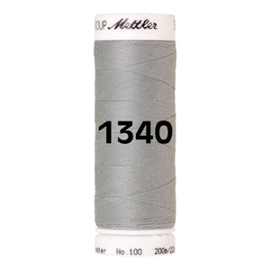 Amann Mettler Seralon sewing thread | 200m | 1340 Silver Grey