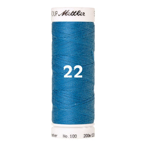 Amann Mettler Seralon sewing thread | 200m | 22 Golf Blue