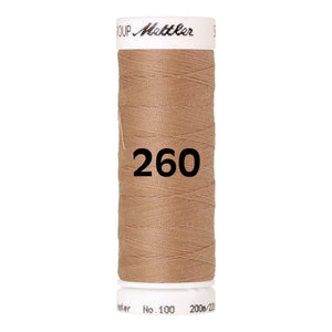 Amann Mettler Seralon sewing thread | 200m | 260 Oat straw