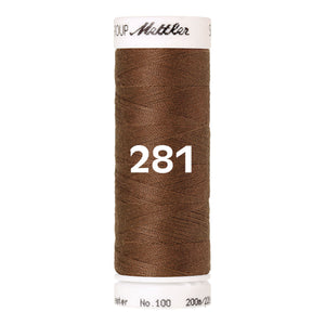 Amann Mettler Seralon sewing thread | 200m | 281 Hazelnut