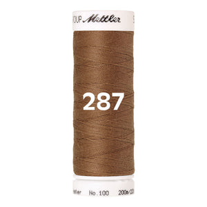 Amann Mettler Seralon sewing thread | 200m | 287 Dark Brown