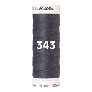 Amann Mettler Seralon sewing thread | 200m | 343 Dull Gray