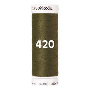 Amann Mettler Seralon sewing thread | 200m | 420 Olive green