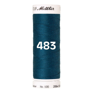 Amann Mettler Seralon sewing thread | 200m | 483 Dark Turquoise