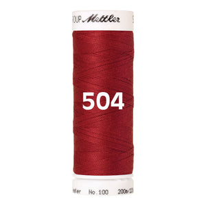 Amann Mettler Seralon sewing thread | 200m | 504 Rural Red