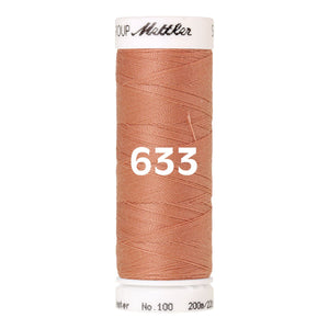 Amann Mettler Seralon sewing thread | 200m | 633 Smoky Apricot