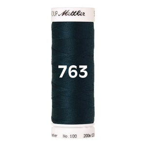 Amann Mettler Seralon sewing thread | 200m | 763 Dark Greenish Blue