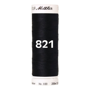 Amann Mettler Seralon sewing thread | 200m | 821 Darkest Blue