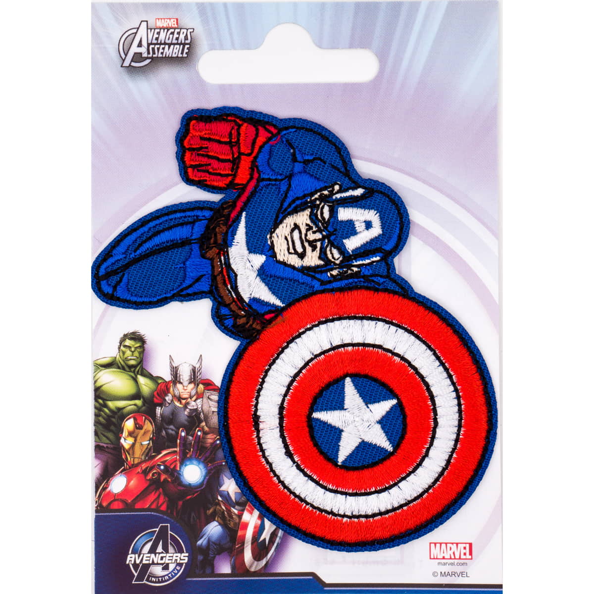 Captain America met schild applicatie | 94x 60 mm Applicatie HKM - 33891 4000315125647