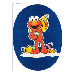 Elmo met schelpen | Sesamstraat Applicatie | 108 x 80 mm Applicatie SESAMSTRAAT - ELMO - SCHELPEN