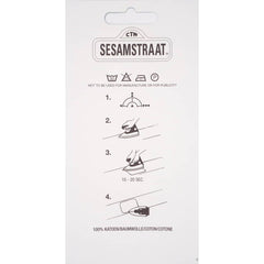 Ernie van Sesamstraat Applicatie | 108 x 81 mm Applicatie SESAMSTRAAT - ERNIE - VIERKANT 8714772002552