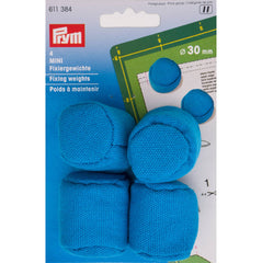 Fixeerggewichten | 200 gram | blauw | set van 4 Liniaal PRYM611384 4002276113848