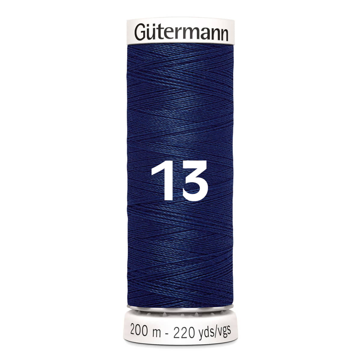 Gutermann garen | 200m | 13 donker blauw naaigaren GM-200-13-DBLUE 4008015026349 - Fourniturenkraam.nl