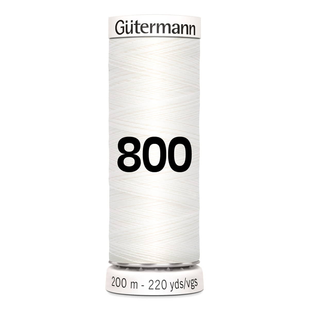 Gutermann garen | 200m | 800 wit naaigaren GM-200-800-WHITE 4008015033828 - Fourniturenkraam.nl