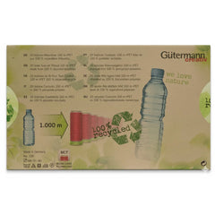 Gütermann naaigaren set met 20 spoelen van 100m rPET, 100% gerecycled polyester, Made in Germany GUTERMANN-SET-RPET-731139 4029394648236