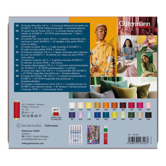 Gütermann Fashion Box met 20x 100m naaigaren | naalden | spelden | meetlint naaigaren set GUTERMANN - SET - FASHION - 20X100M - 799785 4008075163187