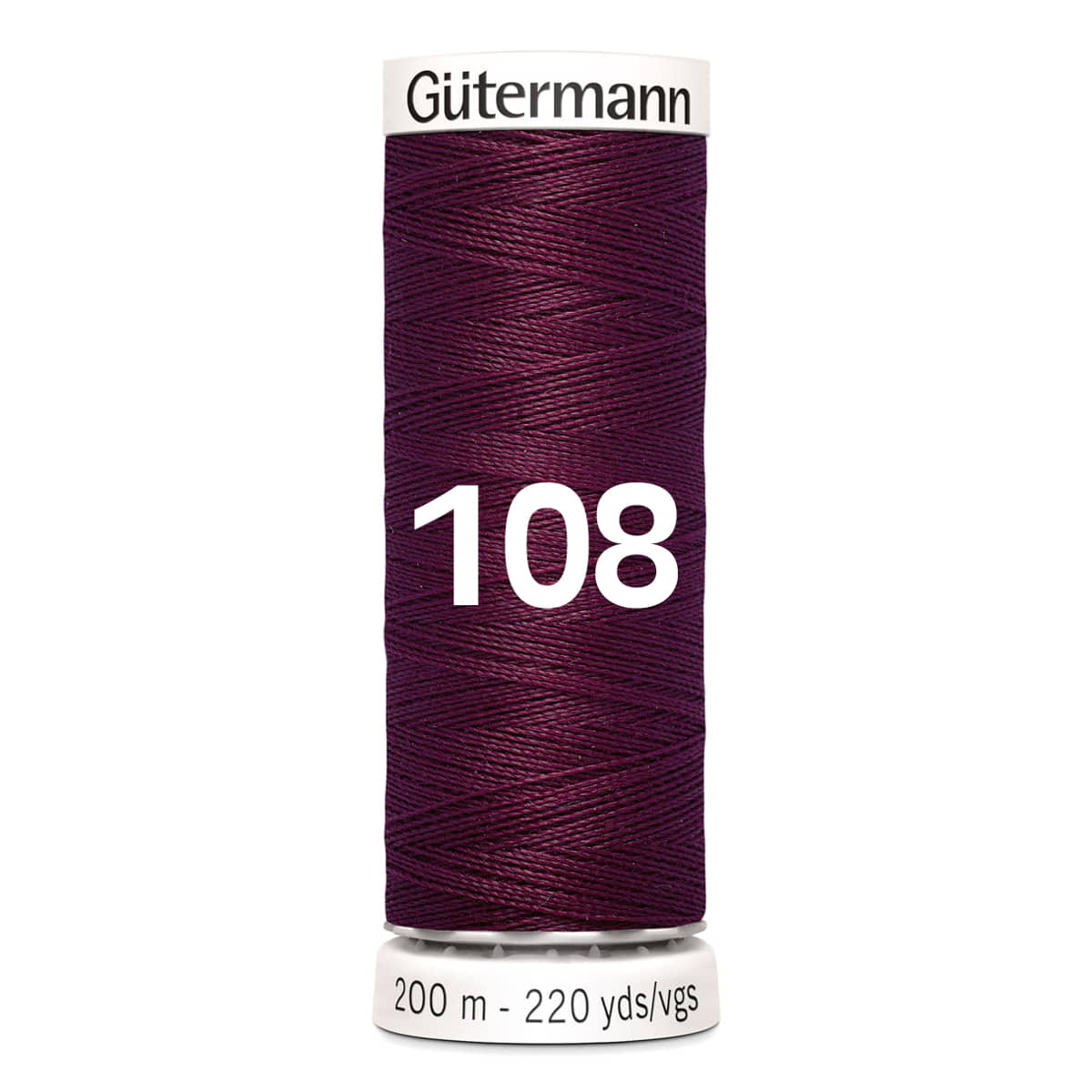 Gutermann garen | 200m | 108 donker bordeaux naaigaren GM - 200 - 108 - DONKER - BORDEAUX 4008015027360