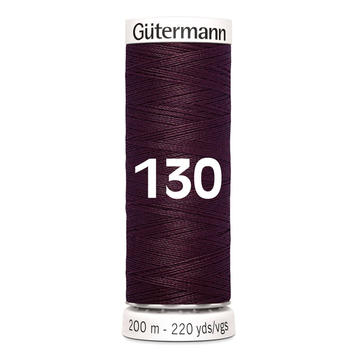 Gutermann garen | 200m | 130 donker aubergine naaigaren GM - 200 - 130 - DONKER - AUBERGINE 4008015027483