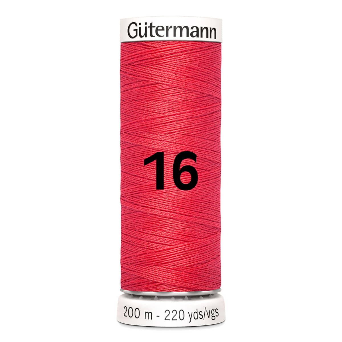 Gutermann garen | 200m | 16 fel rood naaigaren GM - 200 - 16 - FEL - ROOD 4008015026387