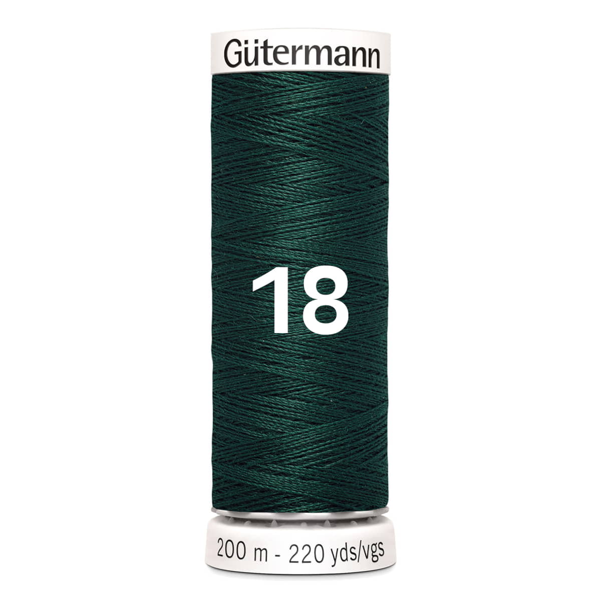 Gutermann garen | 200m | 18 donkergroen naaigaren GM - 200 - 18 - DONKERGROEN 4008015026424