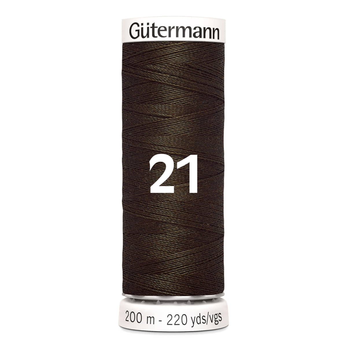 Gutermann garen | 200m | 21 donkerbruin naaigaren GM - 200 - 21 - DONKERBRUIN 4008015026462