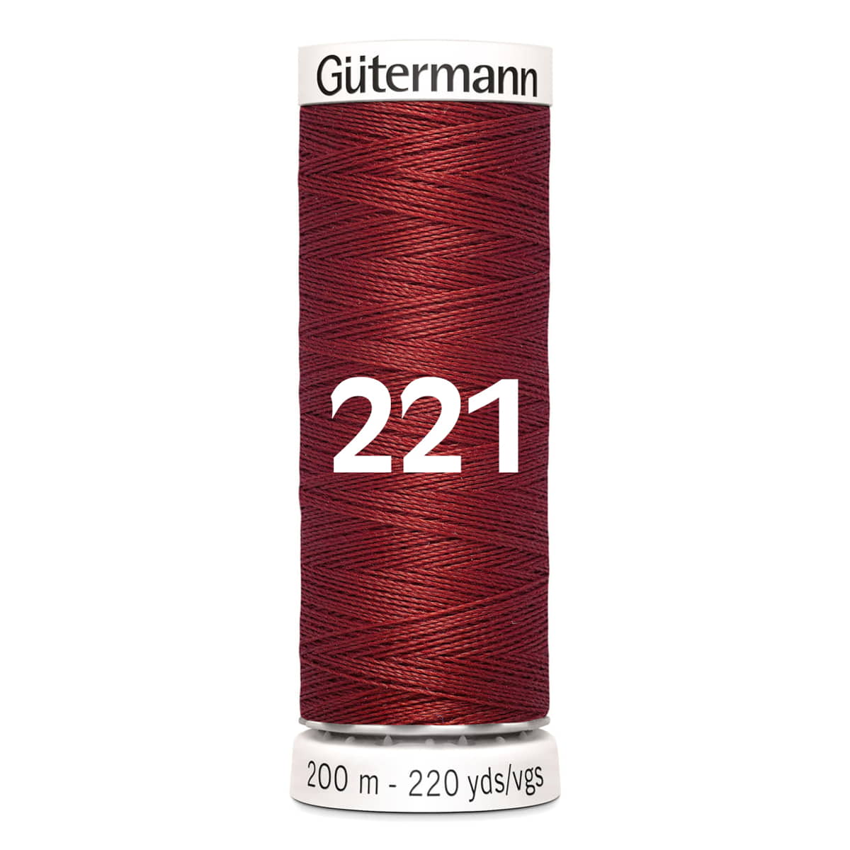 Gutermann garen | 200m | 221 donker rood naaigaren GM - 200 - 221 - DONKER - ROOD 4008015028527