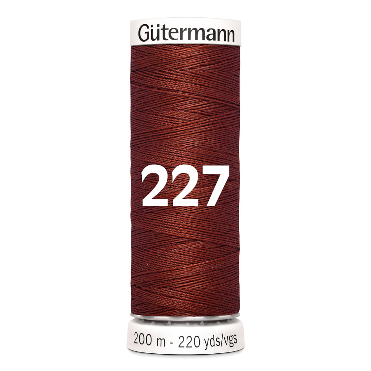 Gutermann garen | 200m | 227 bruin rood naaigaren GM - 200 - 227 - BRUIN - ROOD 4008015028626